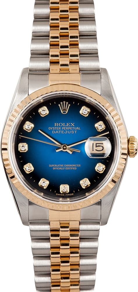 rolex blue diamond dial|rolex blue vignette diamond dial.